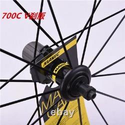 700c Road Bike Wheelset Carbon Fiber Wheels V Brake