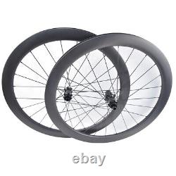 700c Road Gravel Bike Carbon Fiber Wheelset 25mm 28mm Wide 35mm 45mm 55mm Depth