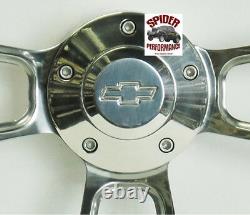 88-94 Suburban Blazer Chevy pickup steering wheel BOWTIE 14 CARBON FIBER BILLET