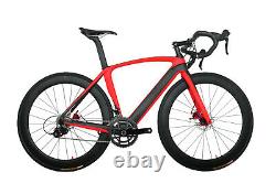 AERO Road Bike Disc brake carbon frame carbon wheels 700C race full bicycle