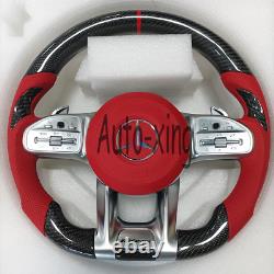 AMG Custom Carbon Fiber Steering Wheel for Mercedes-Benz C43 G500 E300 GT 2002+