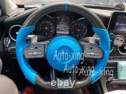 AMG Custom Carbon Fiber Steering Wheel for Mercedes-Benz C43 G500 E300 GT 2002+