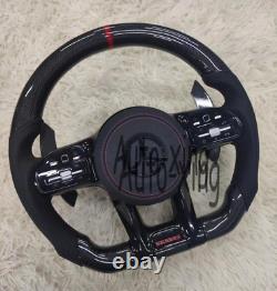 AMG Custom Carbon Fiber Steering Wheel for Mercedes-Benz C43 G500 E300 GT 2002+