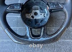 AUDI B8.5 Carbon Fiber Flat Bottom steering wheel A3 A4 A5 S5 Q3 Q7 Q5