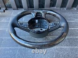 AUDI B8.5 Carbon Fiber Flat Bottom steering wheel A3 A4 A5 S5 Q3 Q7 Q5