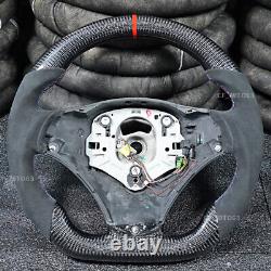 Alcantara Carbon Fiber Sport Steering Wheel For BMW E90 E92 E93 M3 328i 335i
