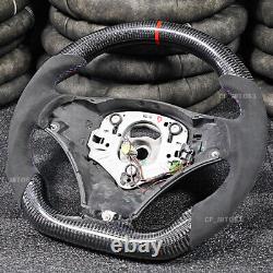 Alcantara Carbon Fiber Sport Steering Wheel For BMW E90 E92 E93 M3 328i 335i