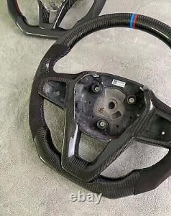 Alcantara Carbon fiber Steering wheel+Cover+Horn For BMW 3/5/7 Series X5 X7/6sGT