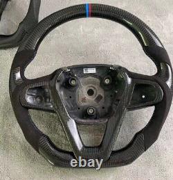 Alcantara Carbon fiber Steering wheel+Cover+Horn For BMW 3/5/7 Series X5 X7/6sGT