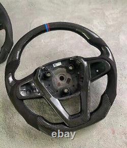 Alcantara Carbon fiber Steering wheel+Cover+Horn For BMW 3/5/7 Series X5 X7/6sGT