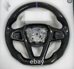 Alcantara Carbon fiber Steering wheel+Cover+Horn For BMW 3/5/7 Series X5 X7/6sGT