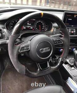 Alcantara+Real Carbon Fiber Steering Wheel for Audi A6 A7 S1 S6 S7 RS5 RS6 RS7 S