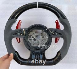 Alcantara+Real Carbon Fiber Steering Wheel for Audi A6 A7 S1 S6 S7 RS5 RS6 RS7 S
