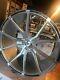 Asanti ABL 13 one set of staggered 22 brushed silver with carbon fiber inserts