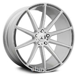 Asanti ABL-20 ARIES Wheels 22x10.5 (25, 5x114.3, 72.56) Silver Rims Set of 4