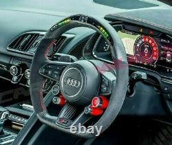 Audi R8 Gen 2 LED Carbon Fibre Steering Wheel Customisable Options 2016 V10+