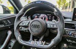 Audi R8, TTRS, RS3, RS6 RSQ3 Carbon Fibre LED Rev Counter Display Steering Wheel