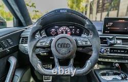 Audi R8, TTRS, RS3, RS6 RSQ3 Carbon Fibre LED Rev Counter Display Steering Wheel