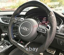 Audi RS4 RS6 RS7 SQ5 B8 C7 LED Carbon Fibre Steering Wheel Customisable Option