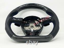 Audi RS4 RS6 RS7 SQ5 B8 C7 LED Carbon Fibre Steering Wheel Customisable Option