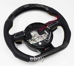 Audi RS4 RS6 RS7 SQ5 B8 C7 LED Carbon Fibre Steering Wheel Customisable Option