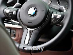 AutoTecknic Carbon Fiber Steering Wheel Trim (M-Sport) Various BMW Vehicles