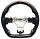 BLACK HONEYCOMB CARBON FIBER steering wheel for Subaru 2015-21 WRX STI RED RING