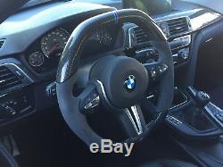 BMW F8x Carbon Fiber OEM Flat Bottom Flat Top Steering Wheel Custom Materials