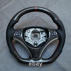 BMW Msport e92 e90 e87 e82 custom flat bottom carbon fibre steering wheel