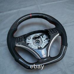 BMW Msport e92 e90 e87 e82 custom flat bottom carbon fibre steering wheel