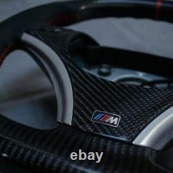 BMW Msport e92 e90 e87 e82 custom flat bottom carbon fibre steering wheel