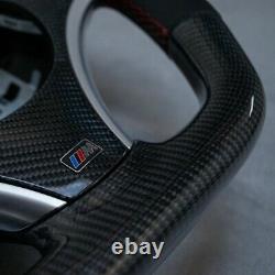 BMW Msport e92 e90 e87 e82 custom flat bottom carbon fibre steering wheel