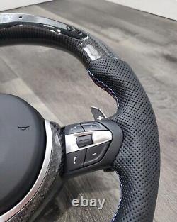 BMW STEERING WHEEL 5,6,7 Series Carbon Fiber Led F10 F06 F02 11-18 535 640i 740i