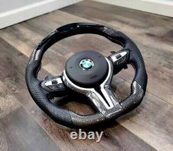 BMW STEERING WHEEL 5,6,7 Series Carbon Fiber Led F10 F06 F02 11-18 535 640i 740i