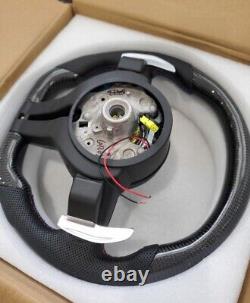 BMW STEERING WHEEL 5,6,7 Series Carbon Fiber Led F10 F06 F02 11-18 535 640i 740i