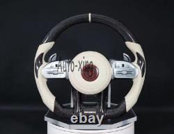 BRABUS Carbon Fiber Flat Steering Wheel for Mercedes-Benz AMG GLE G63 GT63 G C E