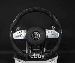 BRABUS Carbon Fiber Flat Steering Wheel for Mercedes-Benz AMG GLE G63 GT63 G C E