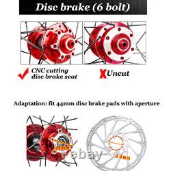 BUCKLOS Thru Axle MTB Wheelset 26/27.5/29 Disc Brake Clincher Rim Wheels 7-11S