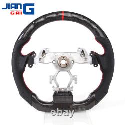 Black Carbon Fiber Sport Steering Wheel For infiniti 08-15 G37 G37X Sedan Coupe