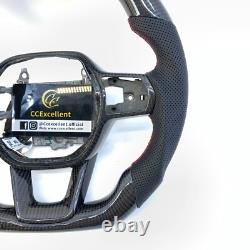 Black Carbon Fiber Steering Wheel Fit For Honda 11th gen Civic Accord CRV 2021+