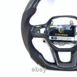 Black Carbon Fiber Steering Wheel Fit For Honda 11th gen Civic Accord CRV 2021+