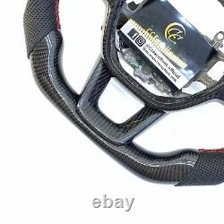Black Carbon Fiber Steering Wheel Fit For Honda 11th gen Civic Accord CRV 2021+