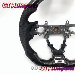 Black Carbon Fiber Steering Wheel Fit for Honda Civic 9th Gen SI 2012-2015