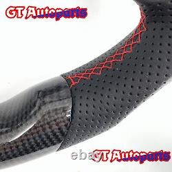 Black Carbon Fiber Steering Wheel Fit for Honda Civic 9th Gen SI 2012-2015