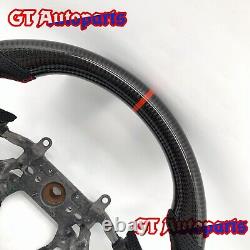 Black Carbon Fiber Steering Wheel Fit for Honda Civic 9th Gen SI 2012-2015