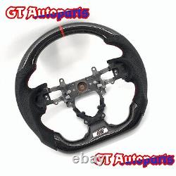 Black Carbon Fiber Steering Wheel Fit for Honda Civic 9th Gen SI 2012-2015