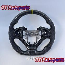 Black Carbon Fiber perforated leather Steering Wheel Fit for Honda CRV 2012-2017