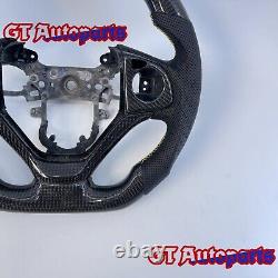 Black Carbon Fiber perforated leather Steering Wheel Fit for Honda CRV 2012-2017