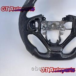 Black Carbon Fiber perforated leather Steering Wheel Fit for Honda CRV 2012-2017