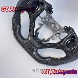 Black Carbon Fiber perforated leather Steering Wheel Fit for Honda CRV 2012-2017